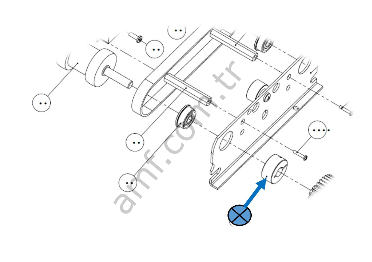Shaft Collar Steel Zinc Yellow 1/4_HAR90008 Ticket Station, Şaft Bileziği, Mil Tutucu