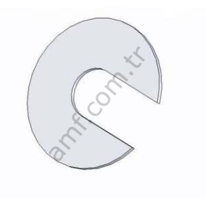 Shim 3/8 Slot x 1 1/8 OD_000029910 Pbl, Yarık Pul