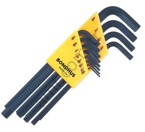 Allen Anahtar Seti 12 li (.050-5/6'') İnç_BONDHUS Bondhus 12136 HLX12 Long Hex Key 12 Piece Allen Wrench Set