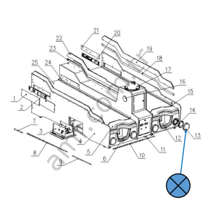 Speaker Net Light Cover_L110-317-000 Lane Master, Hoparlör Kapağı