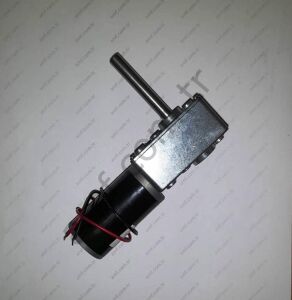 Gear&Motor 12Volt 16Rpm Long Shaft_31ZY--4058 Redüktörlü Motor, 12V 16Rpm Uzun Şaftlı, 50mm Şaft 8mm Kalınlık