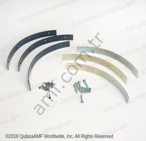 1'' Gutter Coupling Set, Gray_610494329-G Gutter Kelepçe Seti, Dar Model, Gri, Vidaları Dahil