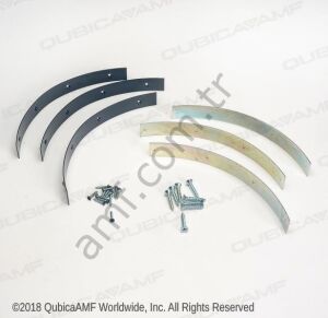 1'' Gutter Coupling Set, Gray_610494329-G Gutter Kelepçe Seti, Dar Model, Gri, Vidaları Dahil
