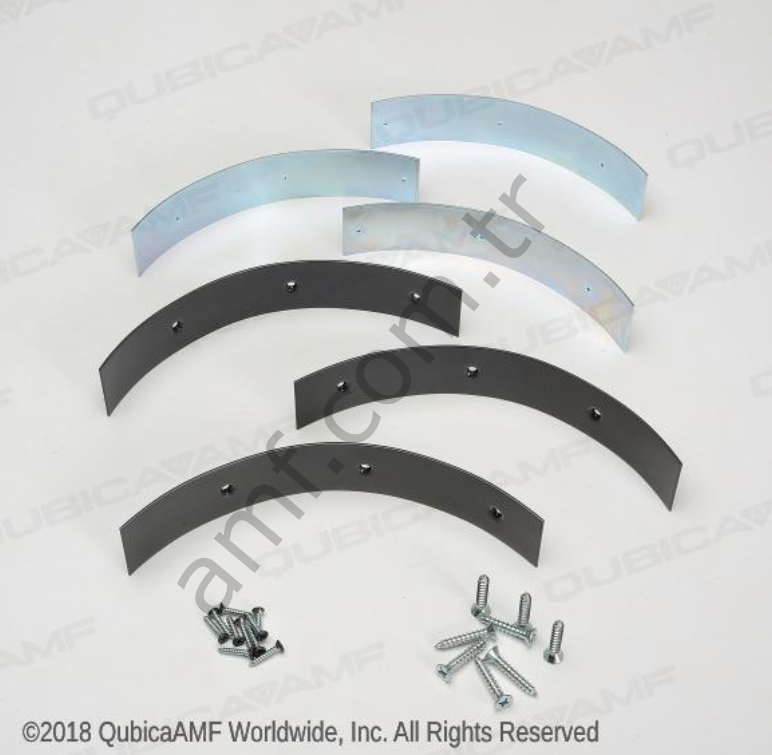 1.5 Bumper Gutter Coupling Kit ,Gray_610494639-G Kelepçe Set Bumper Gutter, Koyu Gri