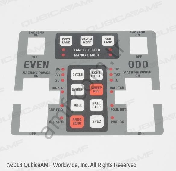 Switch Overlay, Keypad_090006810 Silver Chassis Tuş Seti ( Bakınız:ST-090-006-810 )