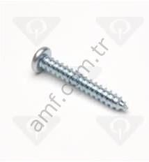 Pan Head, Phillips Drive Type A Point, #14 X 1.75 Top Baş Vida, Kapak Vidası,  #14 X 1.75 Galvanezli