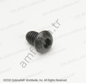 1/4-20 x 3/8 Screw SOBT Black __ 808549060 Kapak Vidası, Düğme Başlı, Altıgen Soketli