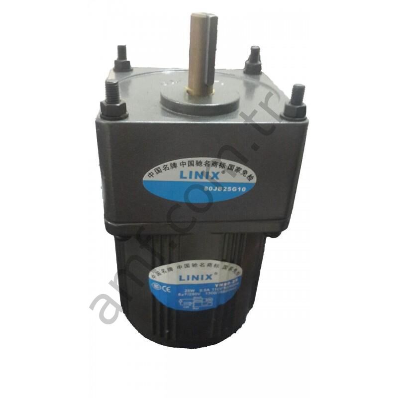 Dinopop, Single Faz Motor_D107-423-000/23405000091 Dinopop, 220Volt Tek Faz Redüktörlü Motor, YN80-25/80JB25G10