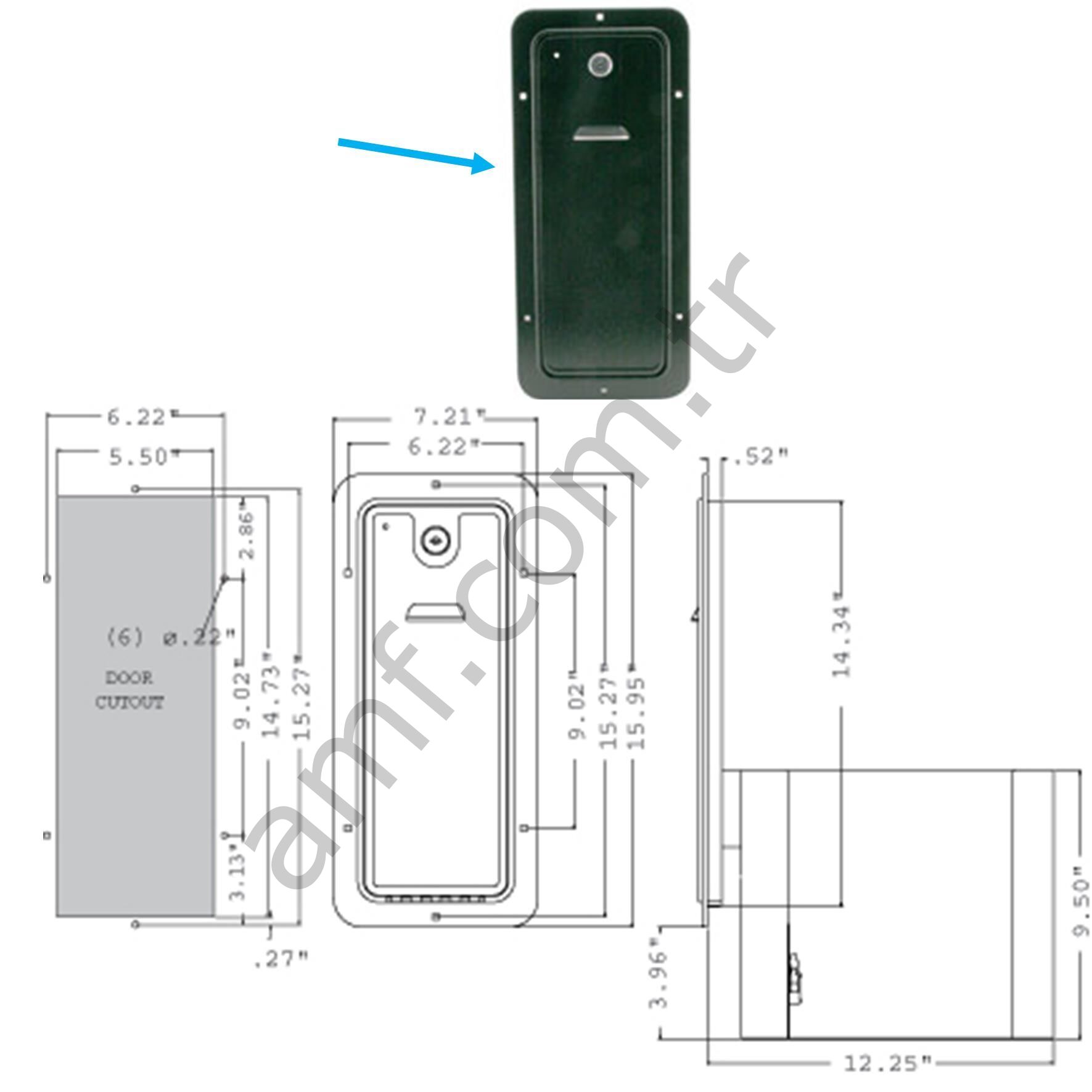 Ticket Dispencer Door, With Led_40-0541-00 Bilet Mekanizması İçin Kapı