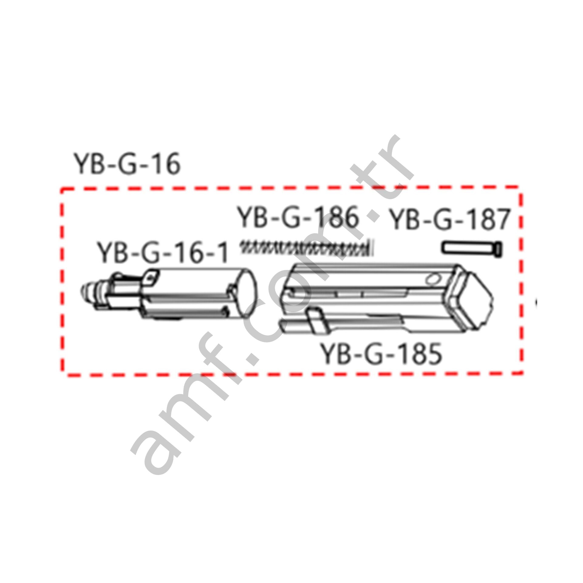 On Point Gun Cylinder Assy_YB-G-16 On Point, Silah Silindir Seti