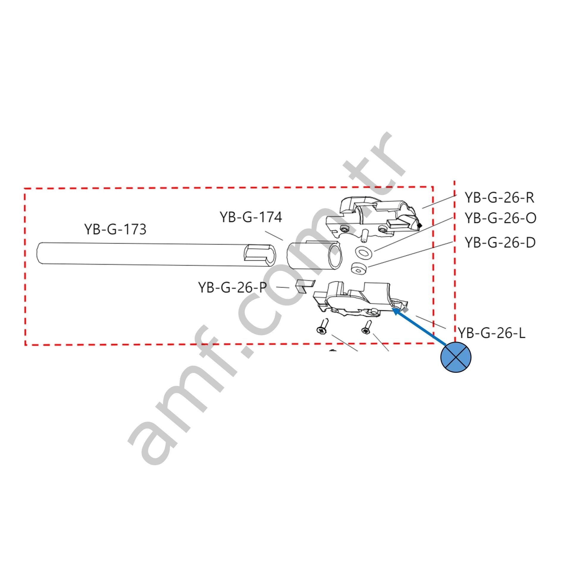 On Point Gun Hold-Up Chamber Cover- Left_YB-G-26-L On Point, Silah Tutma Bölmesi Kapağı - Sol