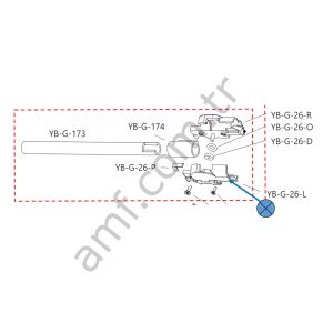 On Point Gun Hold-Up Chamber Cover- Left_YB-G-26-L On Point, Silah Tutma Bölmesi Kapağı - Sol