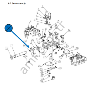 Shoot Ball Motor Bracket_Z116-120-000/20241833015 Zombie Night, Top Fırlatma Motor Tutucu