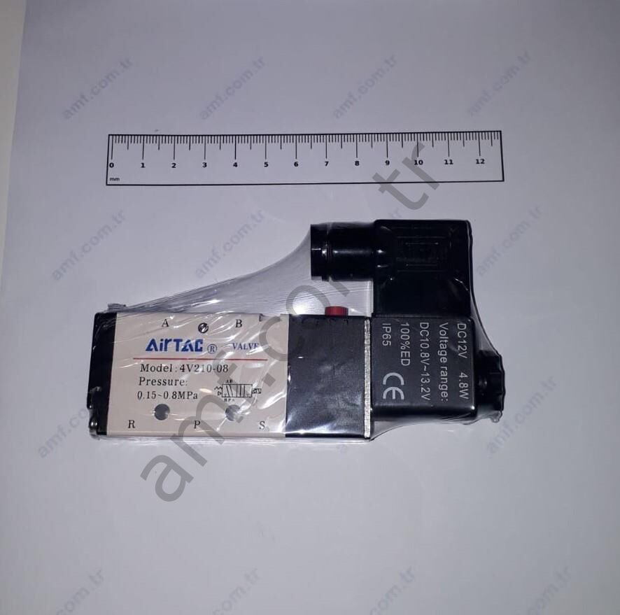 Solenoid Valve_ 4V210-08-12VDC Out Back Hunter, Valf 4V210-08-12Volt