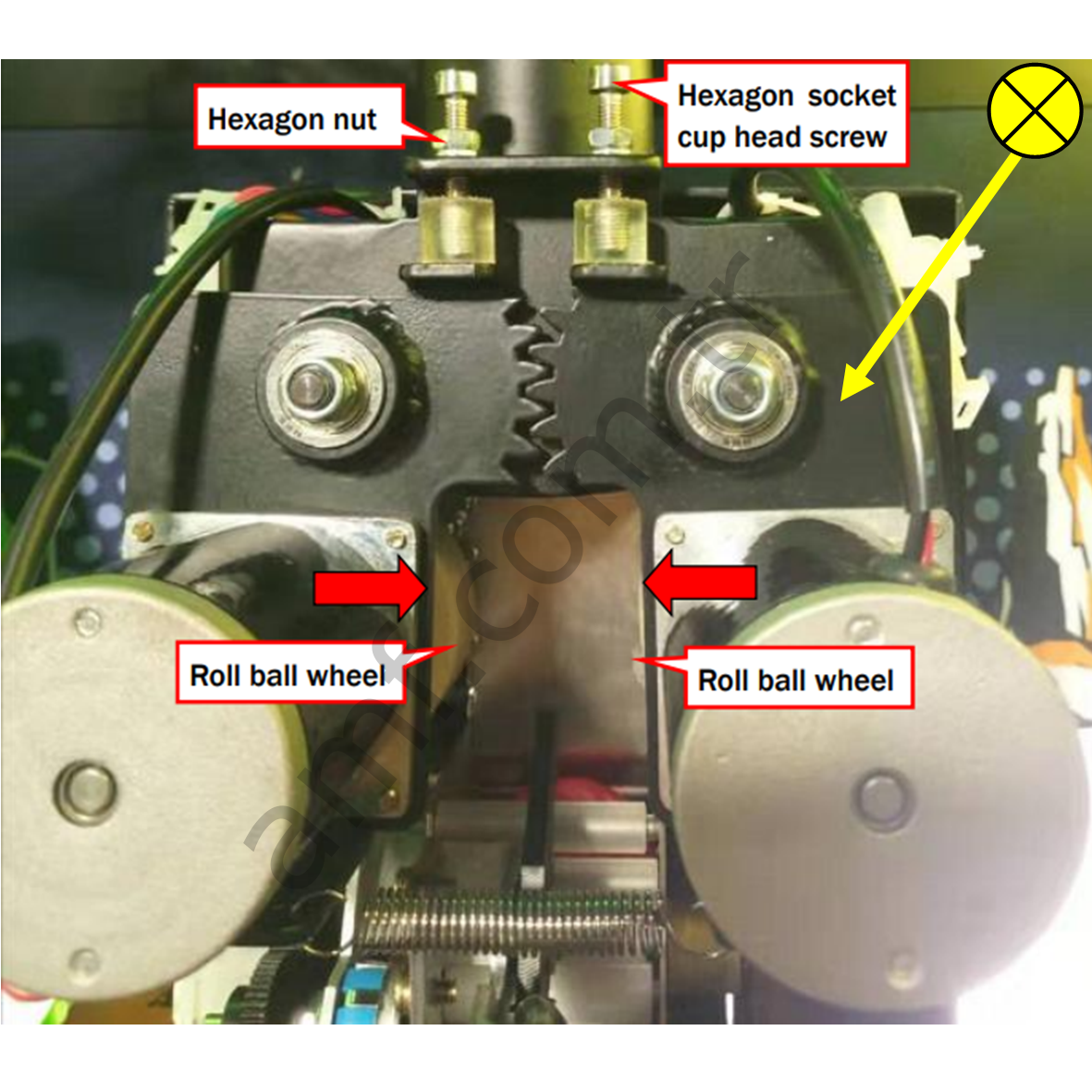 Gun Motor R Fixed Plate_Z116-122-000/20241833017 Zombie Night, X, Top Fırlatma Motor Tutucu, Sağ