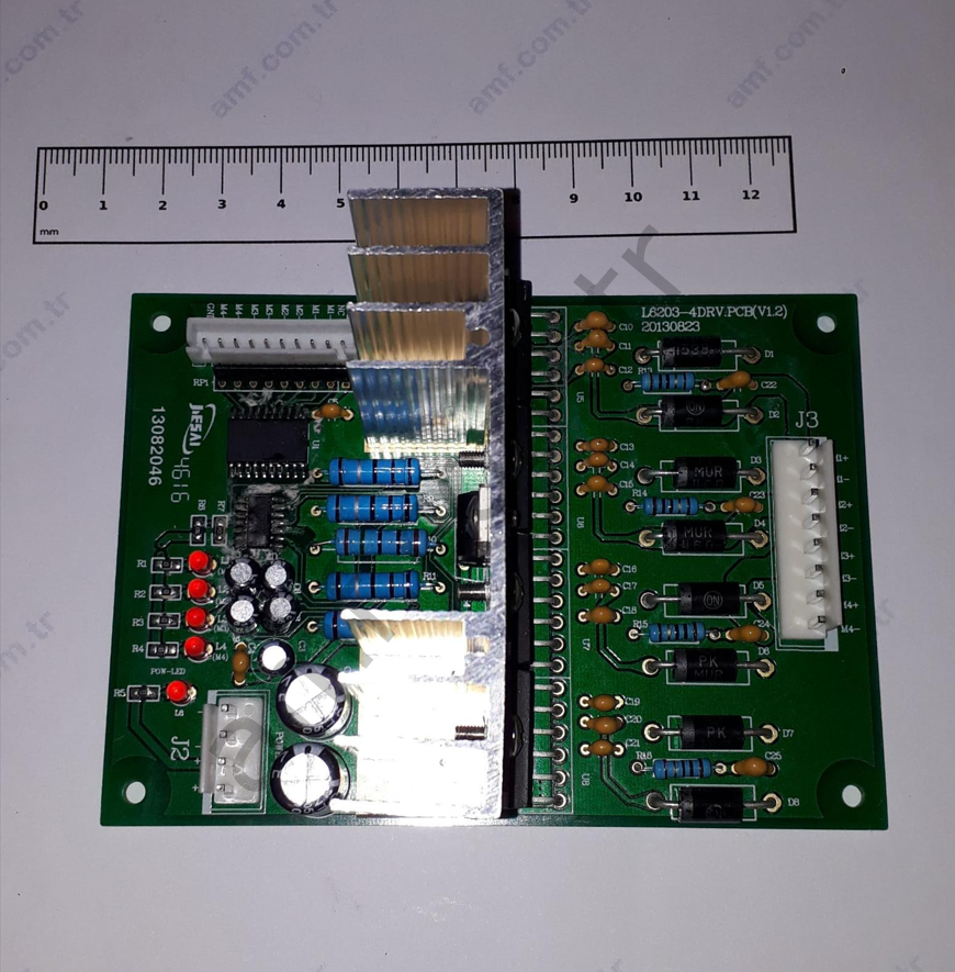 Motor Driver Board_29741315004 Zombie Night, X, Motor Sürücü Kartı, Eski Tip, L6203-4DRV.PCB(V1.2)