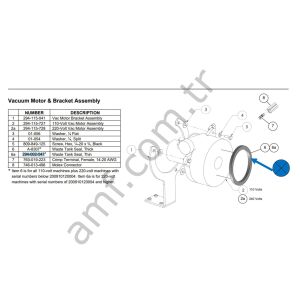 Tank Seal. 25 THK_294002547 Yağlama Makinası