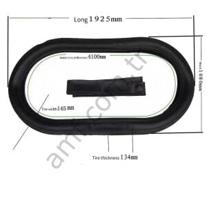 Çarışan Araba Dış Lastik Büyük Boy 1925mmx1080mm - İç Çevre 4100mm - Yanak 145mm - Yükseklik 134mm