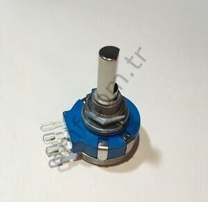 Potentiometer 5K D Shaft_RVQ24YN03 B502 25F 5K Potansiyometre, D Şaftlı