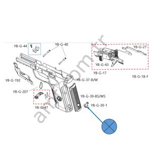 On Point Magazine Fixing Bolt_YB-G-39-1 On Point, Kabze Bağlantı Civatası