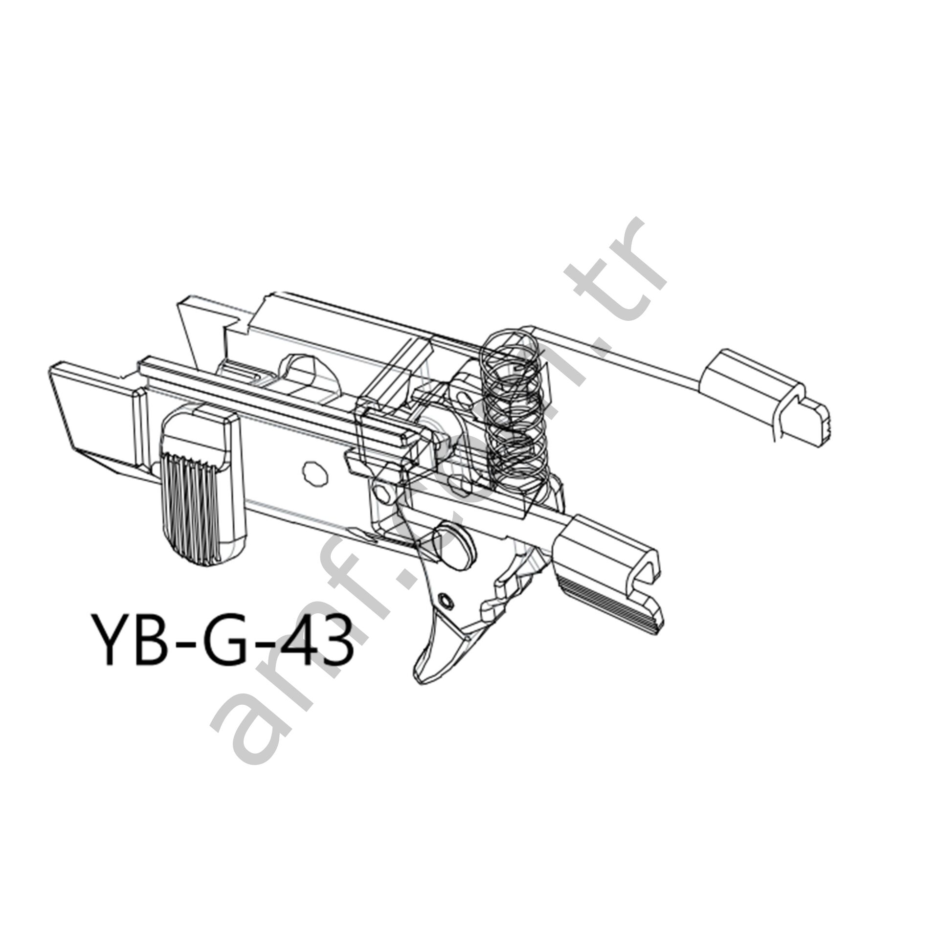 On Point, Trigger Sub Assy_YB-G-43 On Point,Tetik Mekanizması