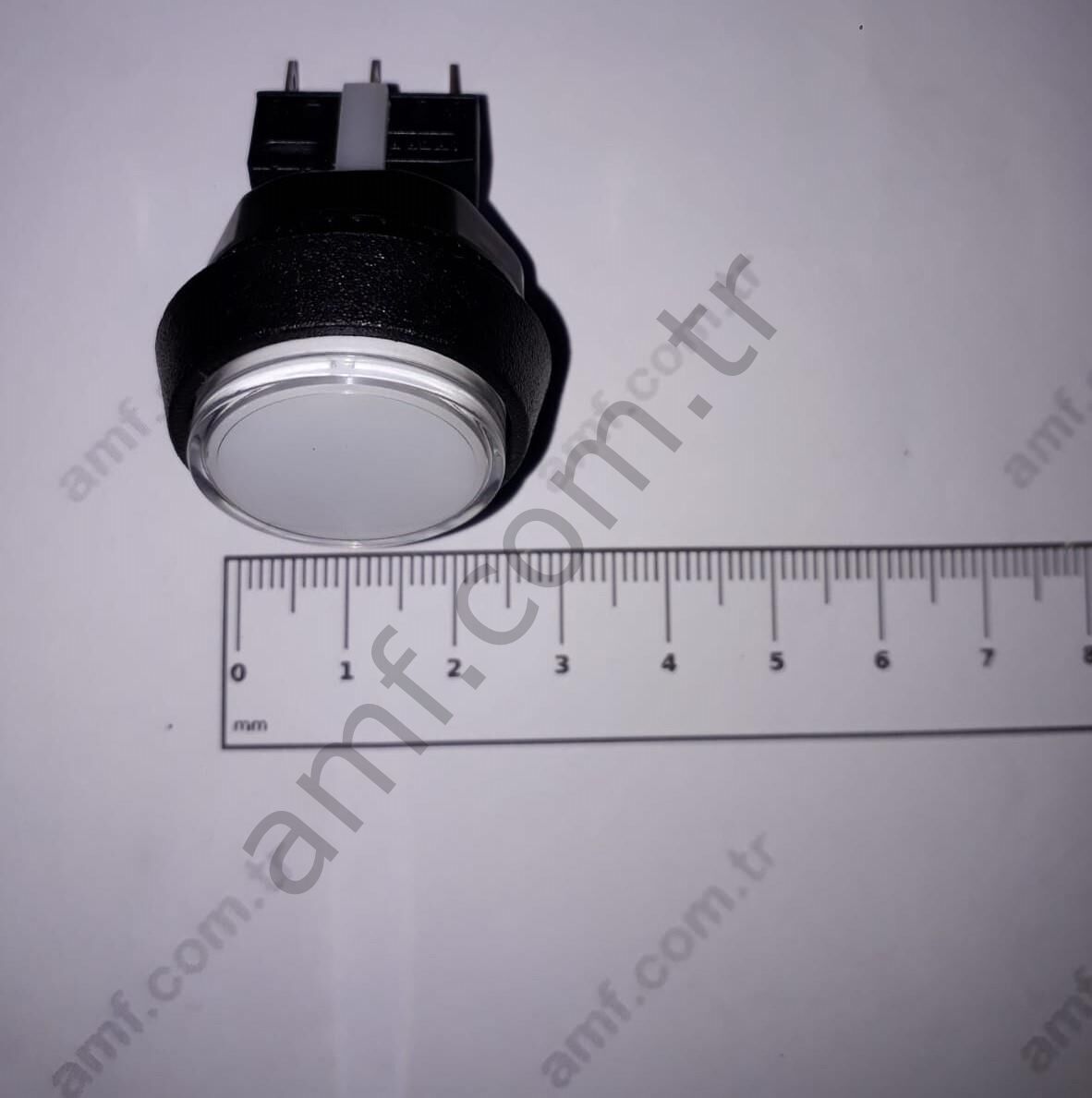 Small Circle Button White_S121-437-000 22401000091 Surfer Bike, Buton Düz Beyaz