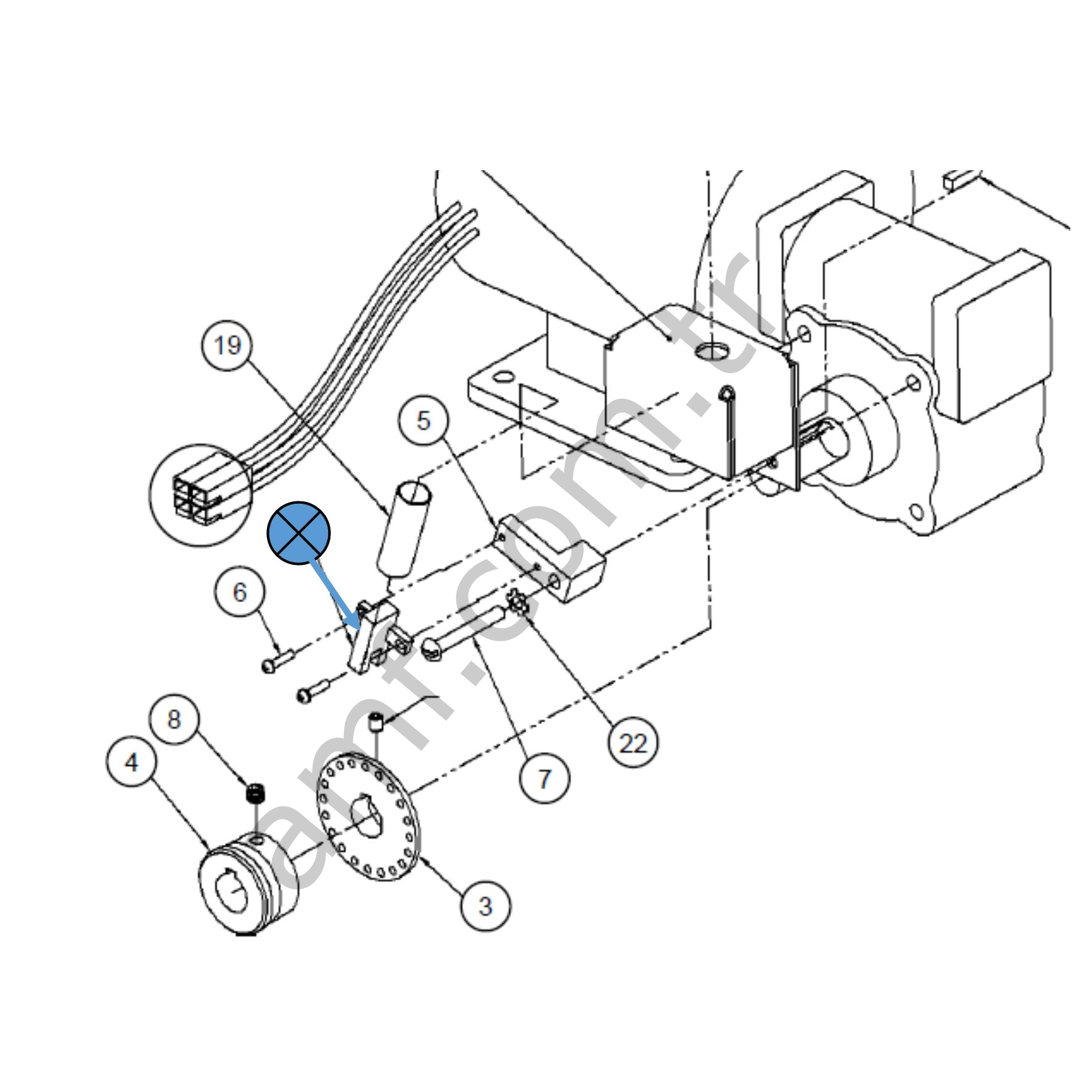 Lane Machine Encoder Sensor(612-294-277)_294115046 Tur Sayan U Sensör, PM-T54, Alternatif:612-294-277
