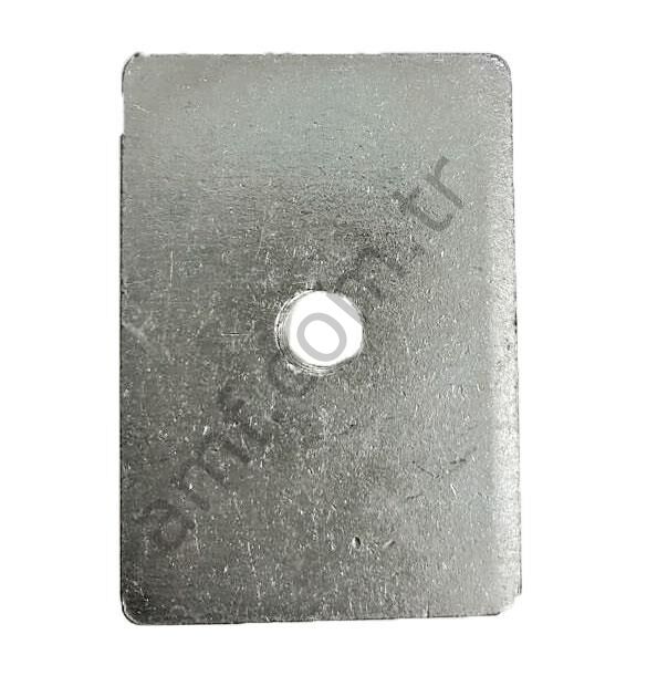 Rubber Support Fixing Bracket_0245 Tampon Kauçuk Destek Sabitleme Braketi, Dikdörtgen Somun
