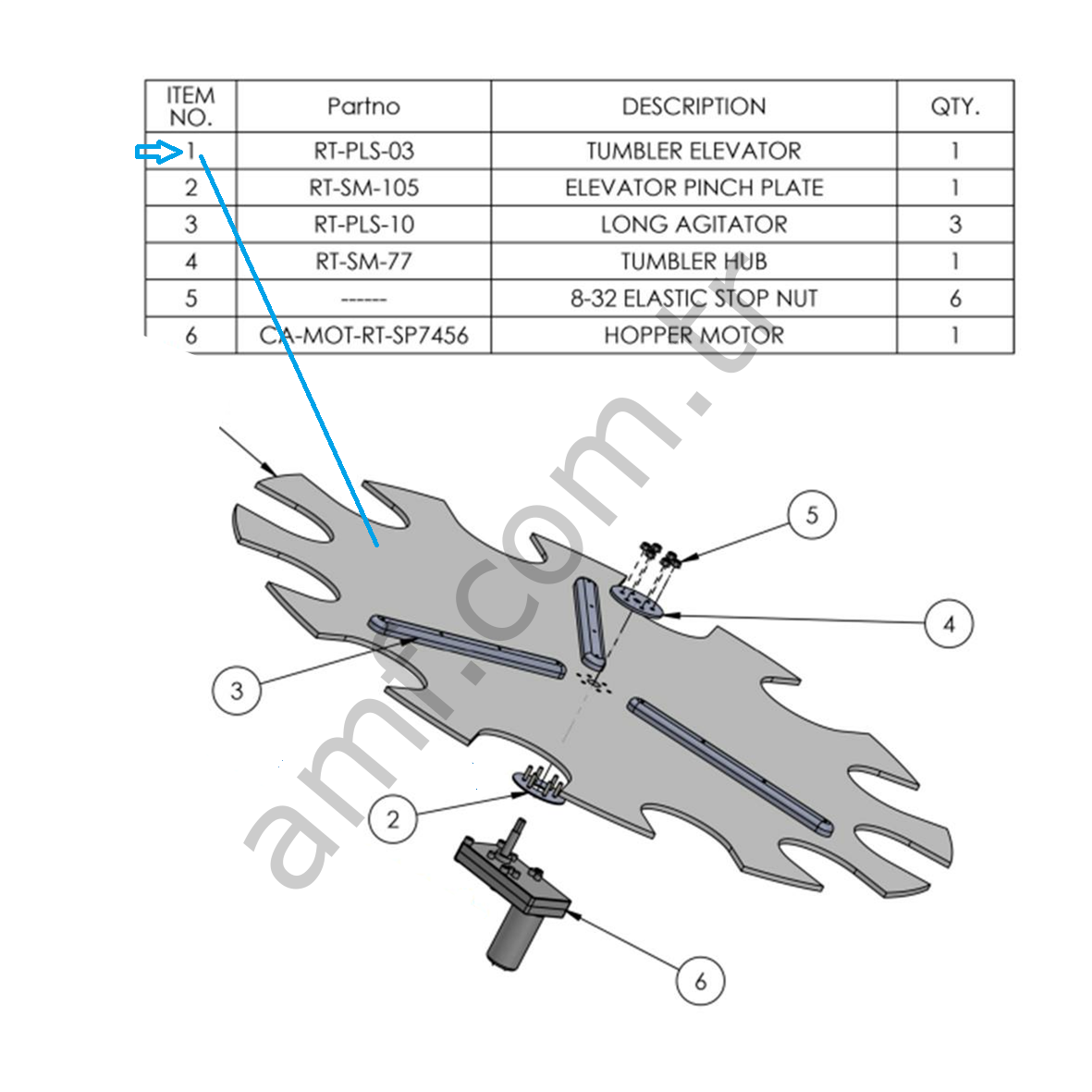 Tumbler Elavator_RT-PLS-03 Ring Toss, Halka Çarkı