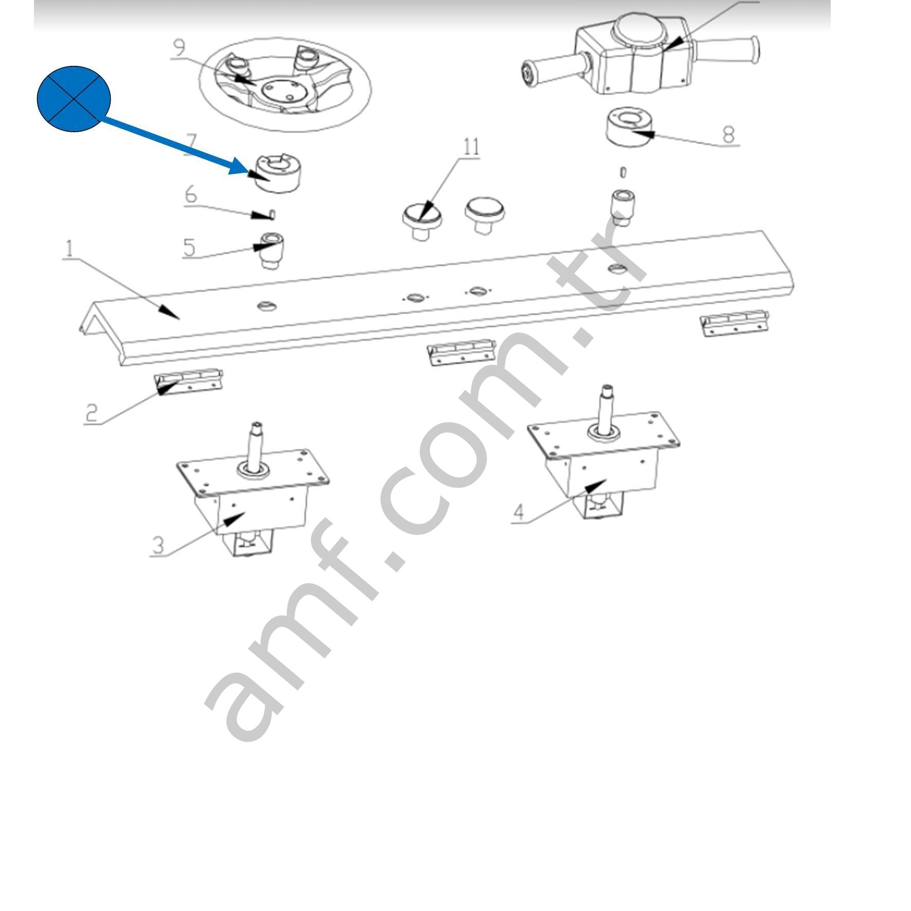 Automative Shaft Block_ D120-118-000/20241317B023 Duo Drive, Direksiyon Şaft Bloğu, Q235 Çelik