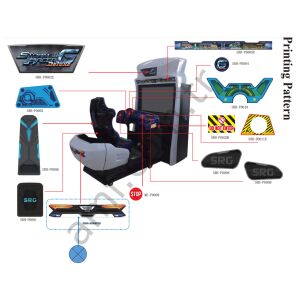 Seat Rear Printing Pattern_SRH-P0007E Storm Racer Motiron, Koltuk Arkası Sticker