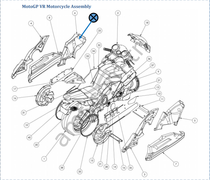 Bike Side Vacform – Left_603-00728-01-R Moto Gp,