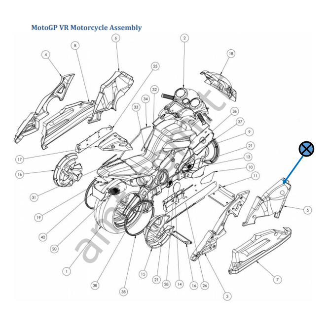 Bike Side Vacform – Right_603-00727-01-R Moto Gp,