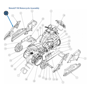 Bike Frame Left_603-00732-01 Moto Gp,