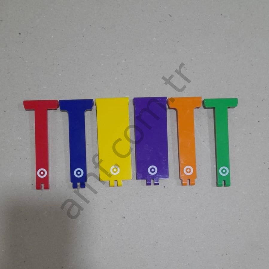 Target Guide Set Shoot It Win, Hedef Kiti, Dar Model, 6 Lı Set, Sarı,Kırmızı,Mor,Mavi,Turuncu,Yeşil.