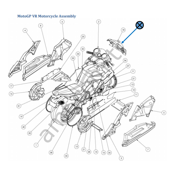 Moto Gp, Windshield_603-00726-01-R Moto Gp,