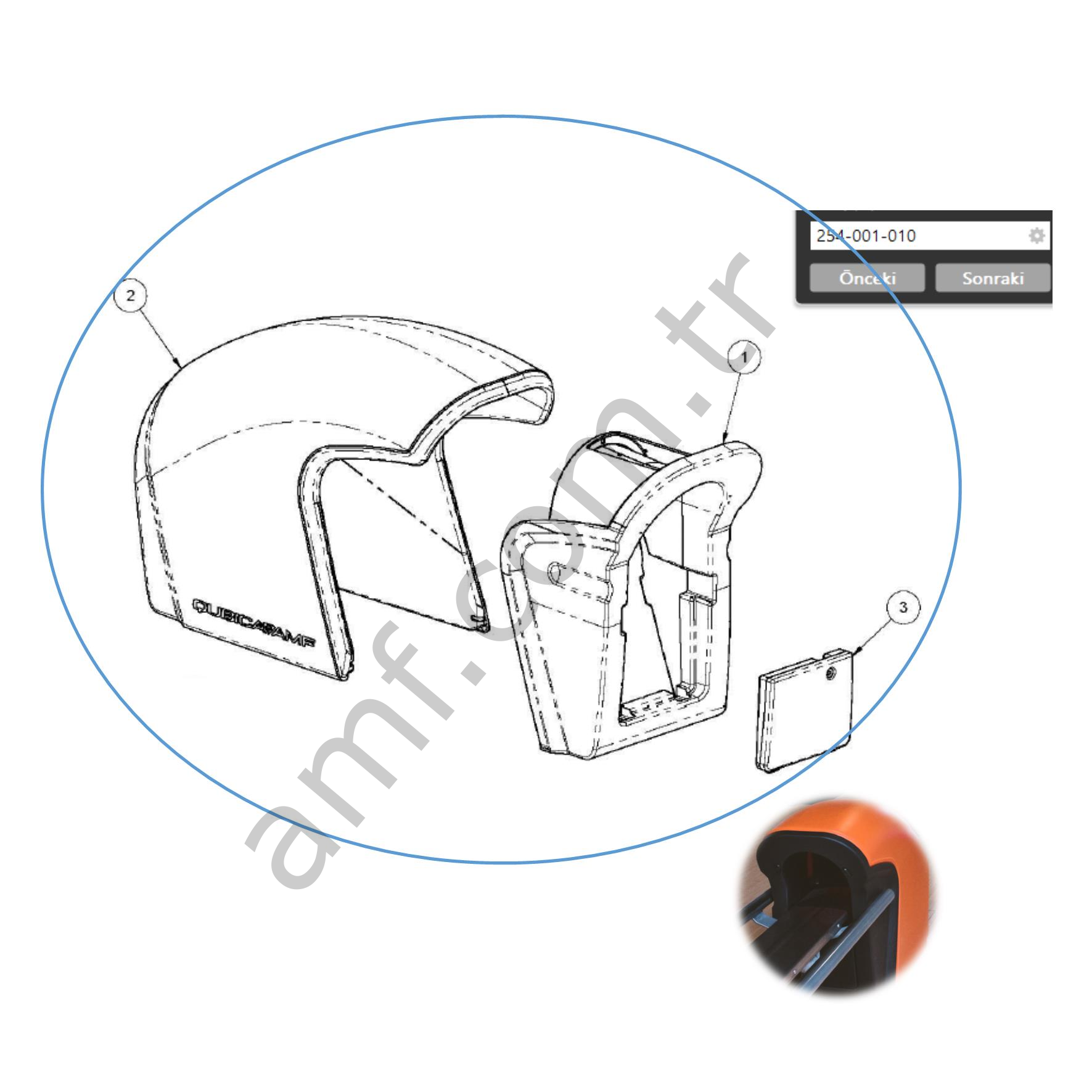 Harmony BL Hood Set, Orange_254001010-03 Harmony Ball Return Kapak Seti, Turuncu