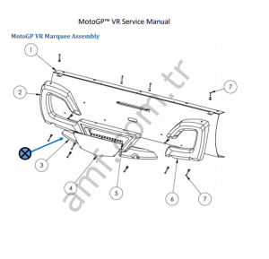 Moto GP Maruqee Vacform – Center_603-00739-01-R Moto Gp,