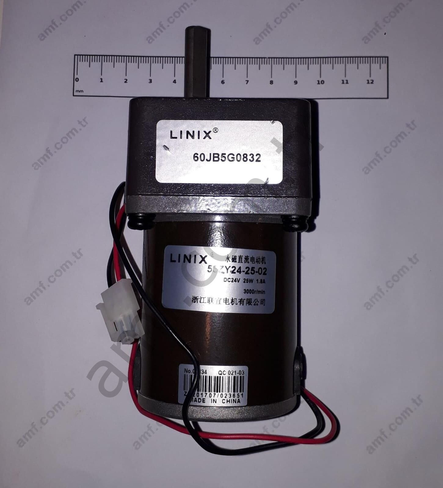 Dc Gear&Motor_B120-434-000/23404000211 Barrel Of Laughs,  Redüktörlü Motor, 60JB5G0832/55ZY24-25-02, 600Rpm