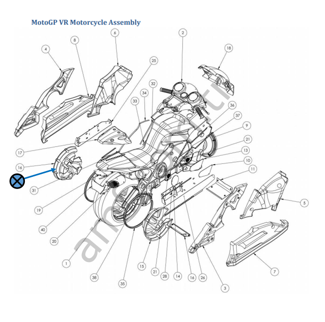 Moto GP Spoke Cover – Left_603-00753-01-R Moto Gp
