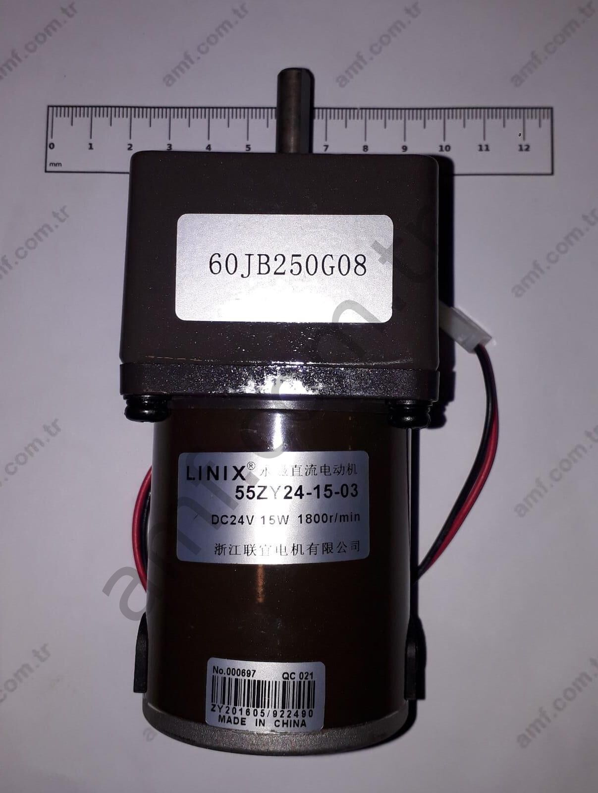 Dc Gear&Motor_ B120-437-000 23404000214 Barrel Of Laughs, Redüktörlü Motor_60JB250G08/55ZY-24-15-03, 7.2Rpm
