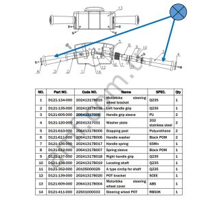 Deep Sea Drive,Handle Grip_D121-605-000 Deep Sea Drive, Duo Drive_ Motorsiklet Kol Ellik