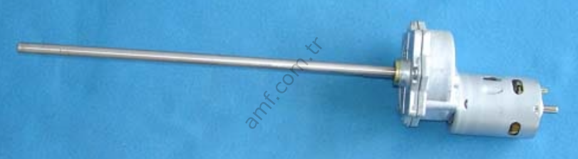 Gear&Motor Conveyor3607 W/12'' Long Şaft_12v WK2008 Knock Out Punch, Konveyör Motoru, Redüktörlü Motor 12volt