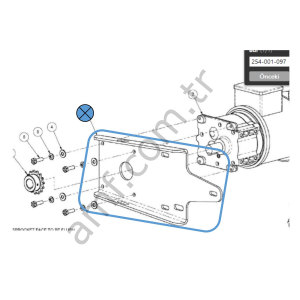 Harmony Ball Return, Motor Bracket_254001097 Harmony Ball Return, Motor Bağlantı Plakası