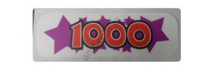 Decal Bucket 1000_MJ7305 Milk Jug Toss, 1000 Puan Etiketi