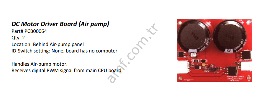 Motor Driver Board_PCB00064 Explosive Danger, Benchmark, Motor Sürücü Kartı