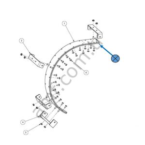 Wear Strip Guide Upper Black_ 254001166 Harmony Ball Return, Üst Top Sürtünme Laması, Pvc Siyah