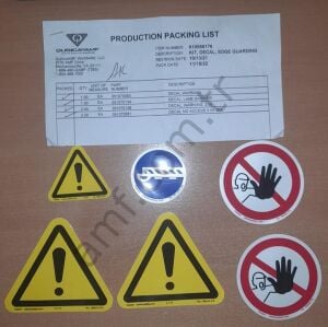 Kit, Decal, Edge Guarding_610088176 Edge, Koruma Uyarı Sticker Set
