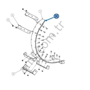 Wear Strip Guide Lower Black_254001167 Harmony Ball Return, Alt Top Sürtünme Laması, Pvc, Siyah