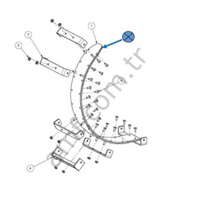 Wear Strip Guide Lower Black_254001167 Harmony Ball Return, Alt Top Sürtünme Laması, Pvc, Siyah